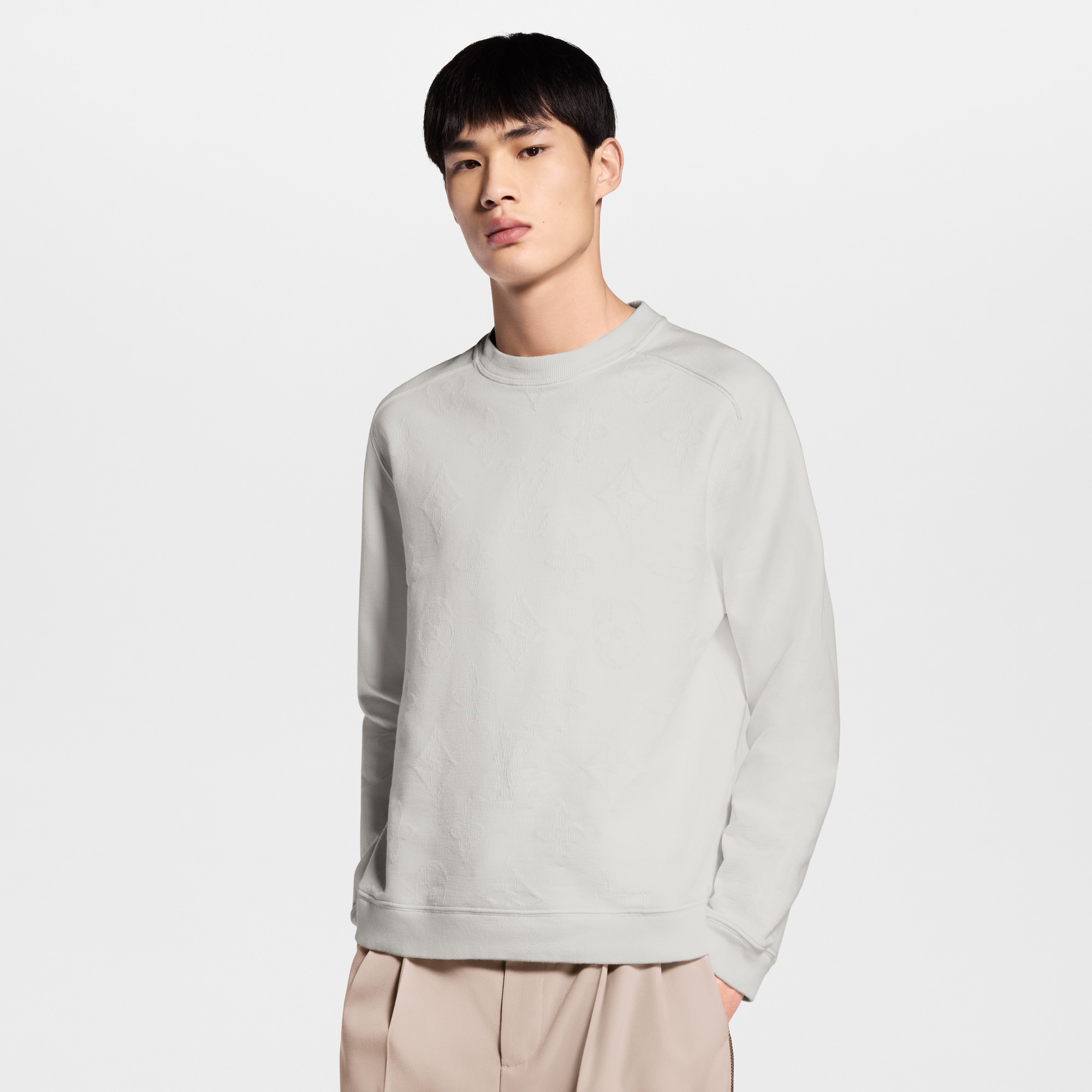 Monogram Jacquard Sweatshirt - Men - Ready-to-Wear | LOUIS VUITTON ®
